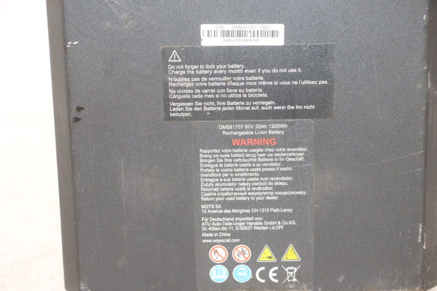 photo de BATTERIE WAYSCRAL E-START 1 (2018 - 2022) - Vue produit