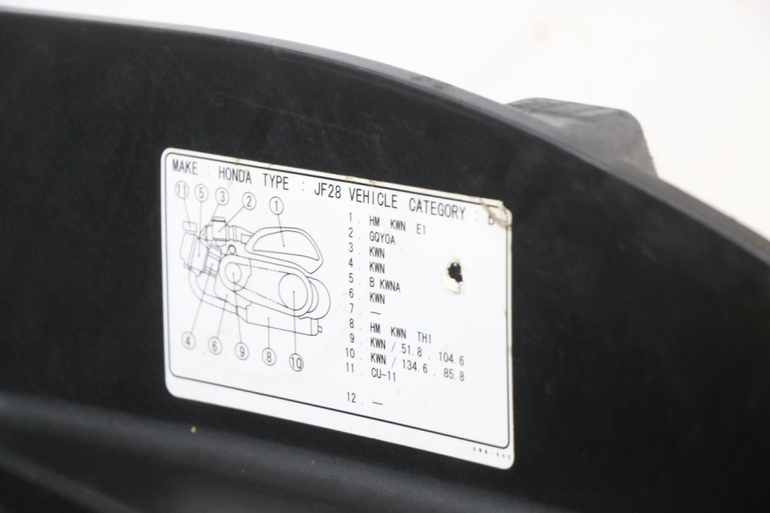 photo de COFFRE SELLE HONDA PCX (JF28) 125 (2009 - 2011)