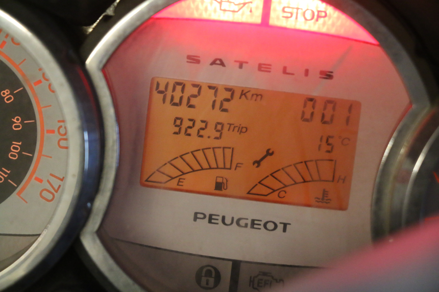 photo de COMPTEUR PEUGEOT SATELIS 125 (2010 - 2012)