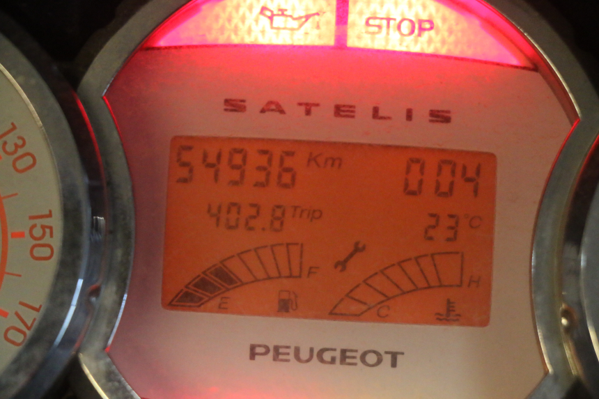 photo de COMPTEUR  PEUGEOT SATELIS 500 (2007 - 2013)