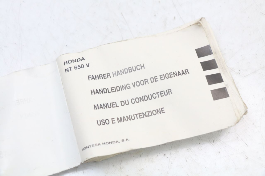 photo de MANUEL UTILISATEUR HONDA NTV DEAUVILLE 650 (1998 - 2001)