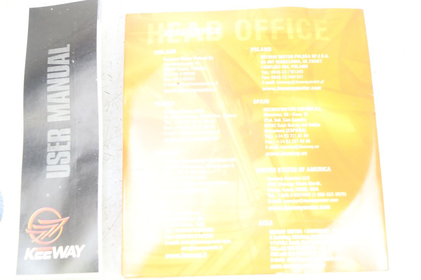 photo de MANUEL UTILISATEUR KEEWAY F-ACT FACT 50 (2006 - 2011)