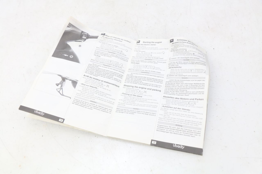 photo de MANUEL UTILISATEUR PEUGEOT VIVACITY 50 (1998 - 2003)