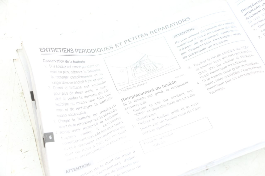 photo de MANUEL UTILISATEUR YAMAHA YP MAJESTY 125 (2002 - 2006) - Détail de la pièce