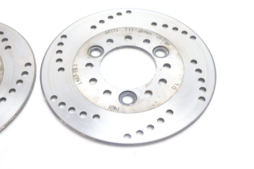 photo de PAIRE DISQUES FREIN AVANT KYMCO MXU R 250 (2004 - 2010) - Zoom état d’usage