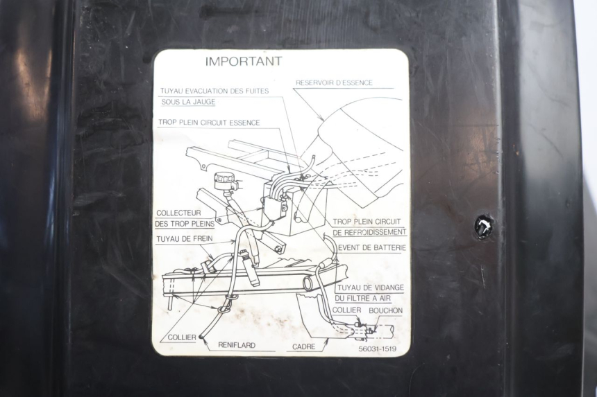 photo de PASSAGE ROUE ARRIERE KAWASAKI GPX F ZX750F 750 (1986 - 1990) - Points de fixation